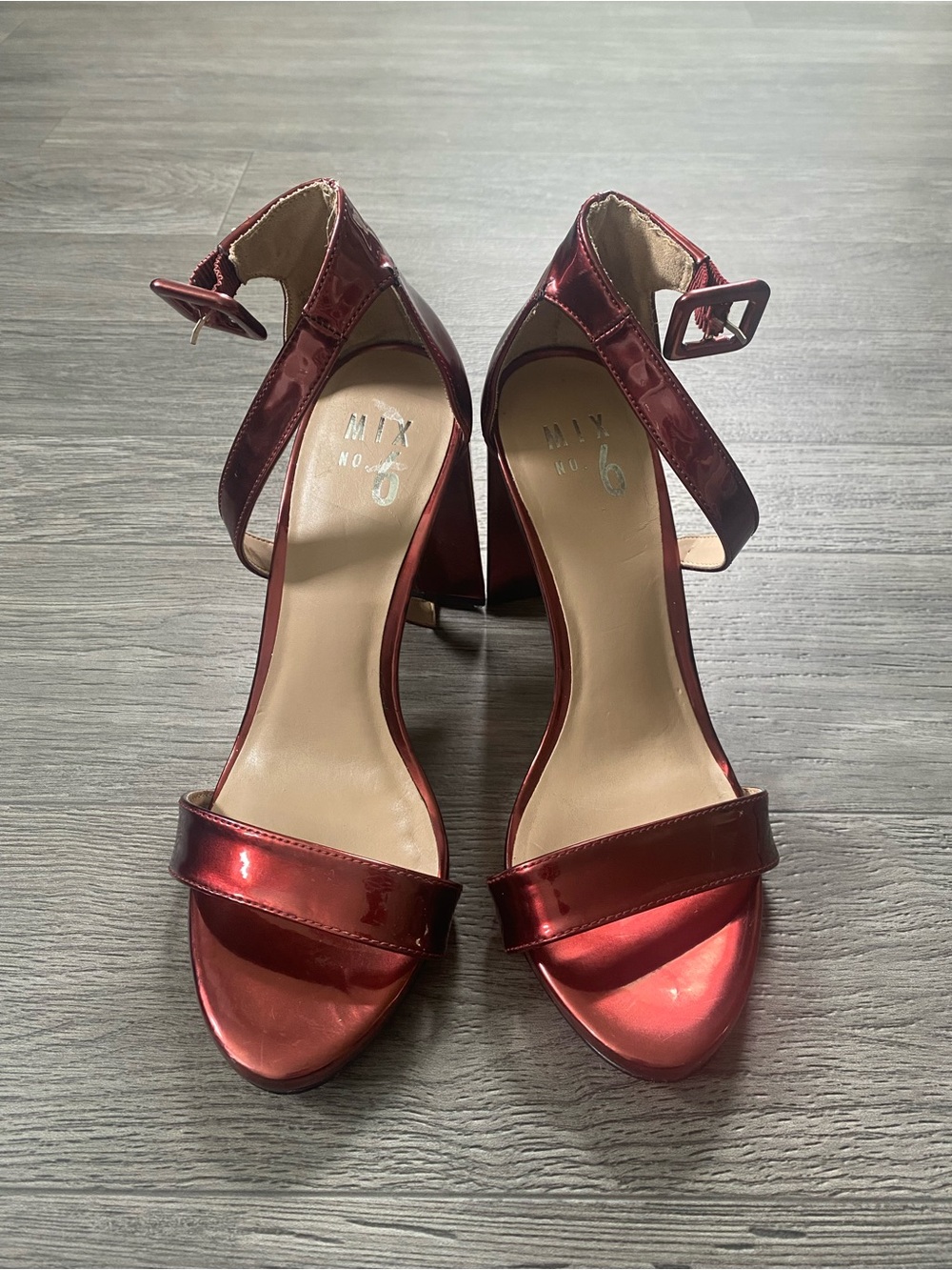 Mix No. 6 Metallic Burgundy Heel